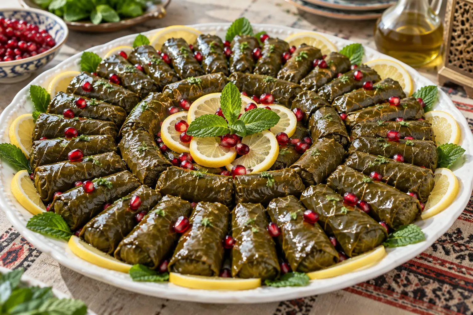 Festive Stuffed Grape Leaves