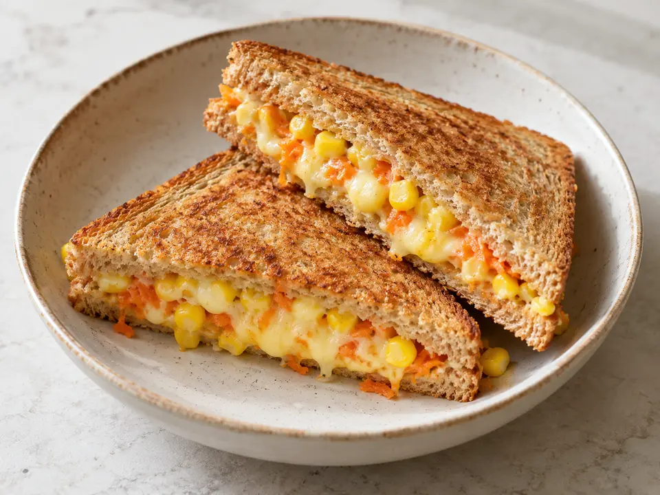 Sweetcorn and Cheese Lunchbox Sandwich