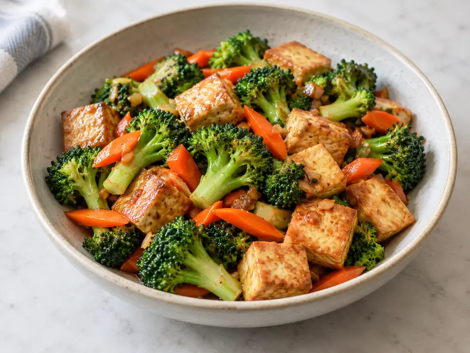 Quick Tofu and Broccoli Stir-Fry