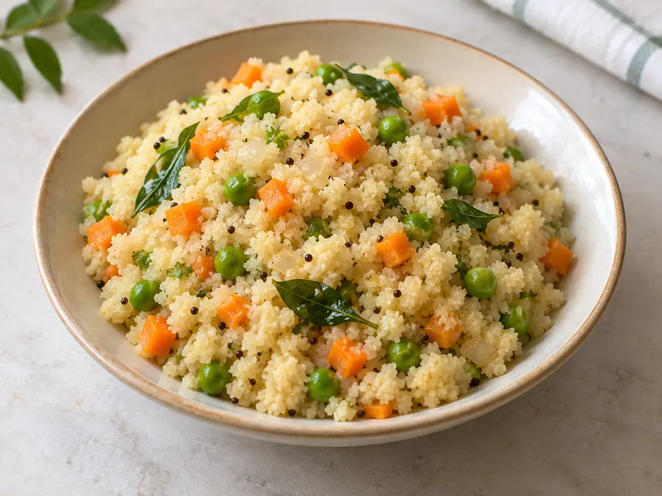 Vegetable Semolina Lunchbox Upma